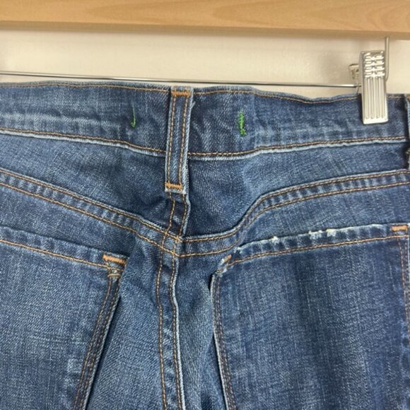 J Brand Aidan Ringer Boyfriend Low-Rise Dark Blue Distressed Jeans - Picture 11 of 13